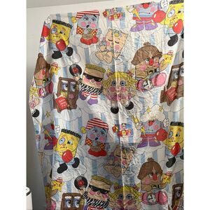 Pillow People Flat  Bed Sheet 1986 Twin Size PSE Marketing Inc Vtg Retro